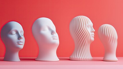 3d printed personalized facial implants solid color background