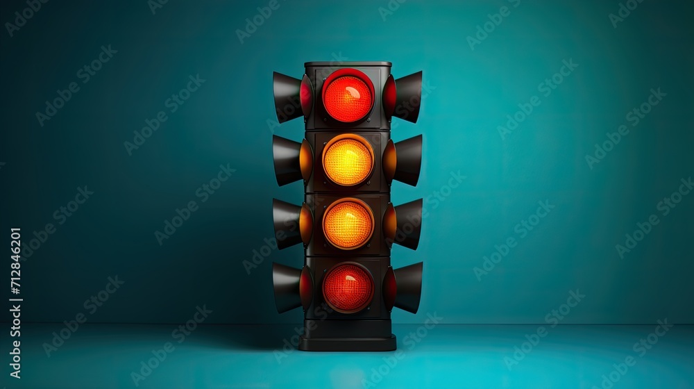 Poster adaptive traffic signal control solid color background