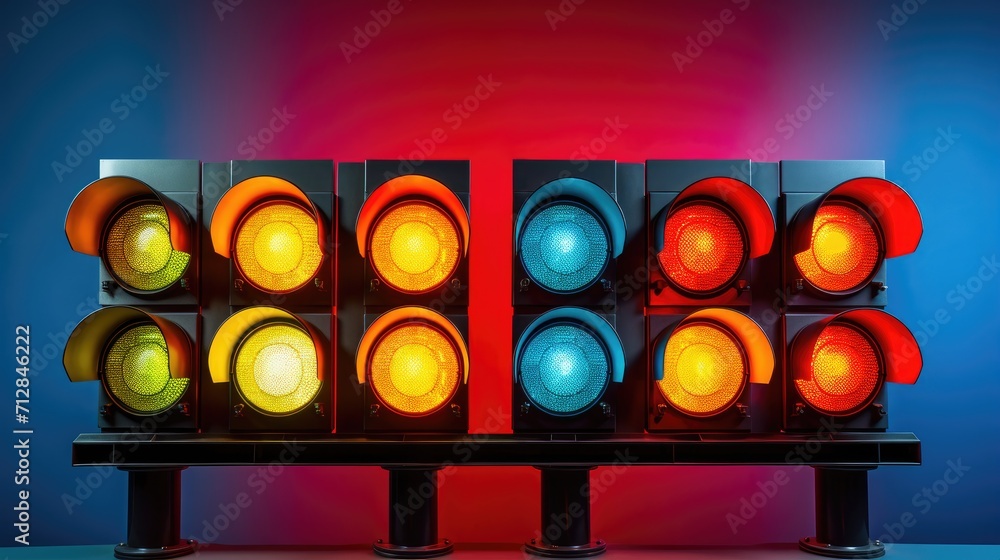 Aufkleber adaptive traffic signal control systems solid color background