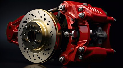 Advanced brake assist systems solid color background