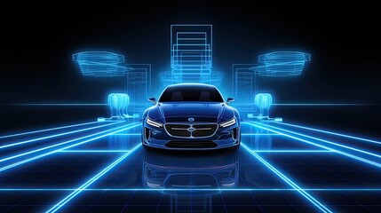 Advanced driver assistance systems adas solid color background