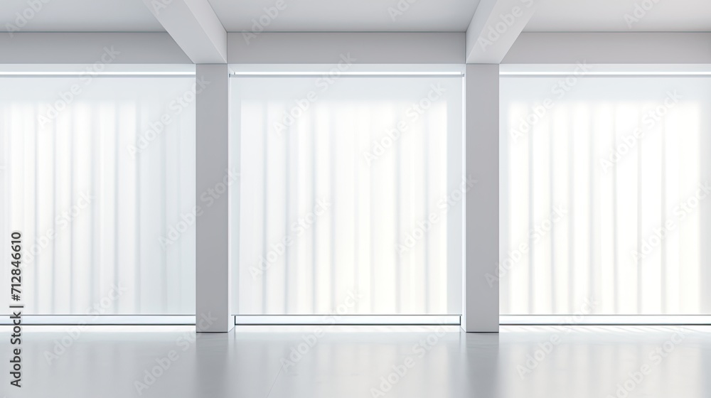 Poster automated blinds for privacy and light control solid color background