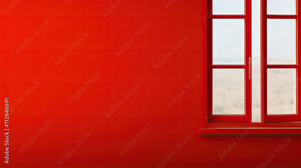 Poster automatic emergency window opening solid color background