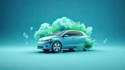 Intelligent fuel efficiency optimization solid color background