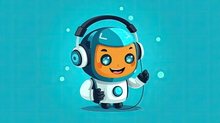 Medical chatbots for patient support solid color background