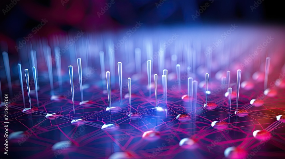 Poster nanoscale biosensors for diagnostics solid color background