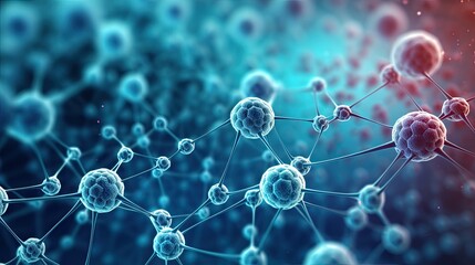 Nanotechnology in regenerative medicine solid color background