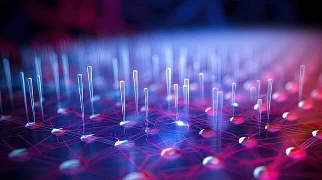 Nanoscale biosensors for diagnostics solid color background