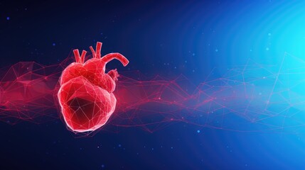 Remote monitoring of cardiac arrhythmias solid color background