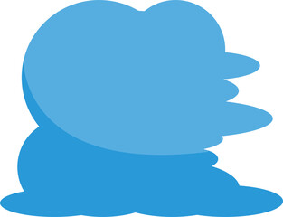 Blue Cloudscape Illustration
