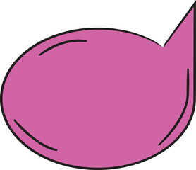 Doodle Speech Bubble Illustration

