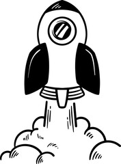 Rocket Ship Doodle