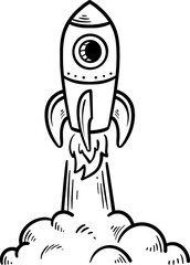 Rocket Ship Doodle
