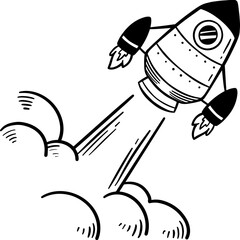 Rocket Ship Doodle