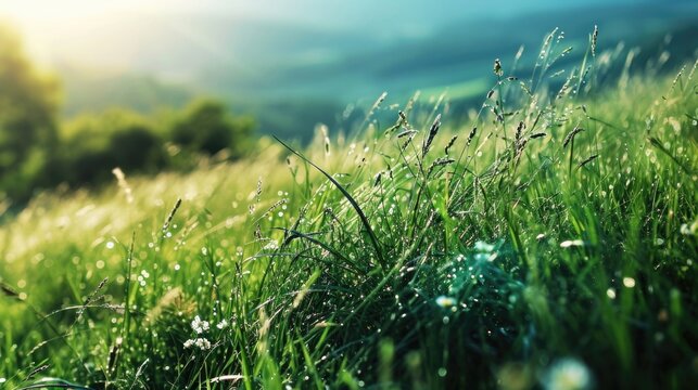 The vibrant green hues of the meadow, inviting you to let go of any tension or stress.