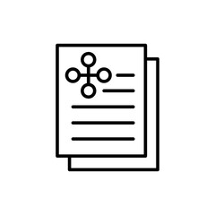 Nano file outline icons, minimalist vector illustration ,simple transparent graphic element .Isolated on white background