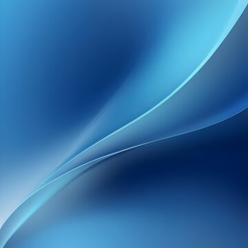 Abstract blue background with smooth lines © i7