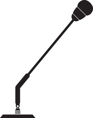 Outline podcast microphone icon vector element