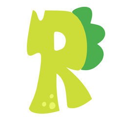 dinosaur alphabet cartoon