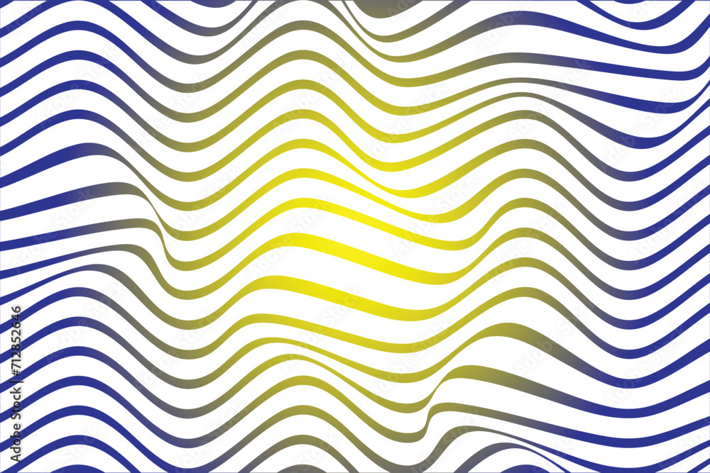 Poster abstract curved wavy lines pattern vector illustration.