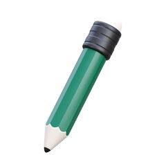 3d render pencil isolated