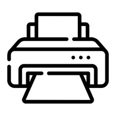 printer Line Icon