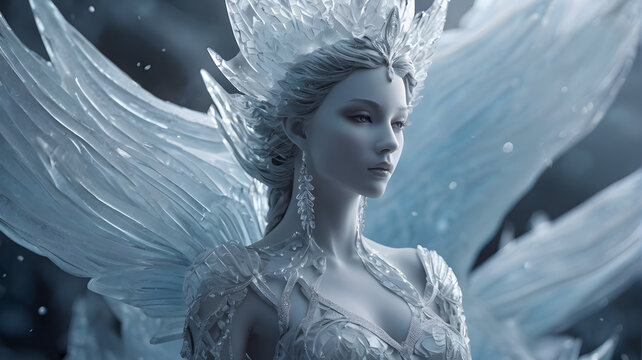 portrait of a woman in a winter