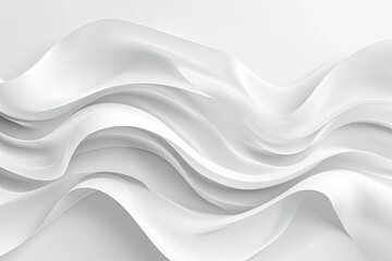Obraz premium Abstract modern minimalism white waves background with a space for your text