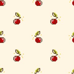 Pixel cherry bg