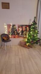 christmas tree in room