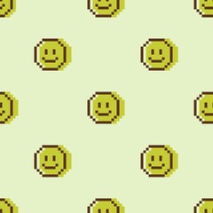Smiling pixel background