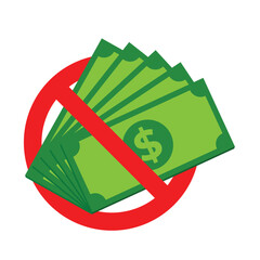 Dollar cash prohibition, Do not accept cash icon