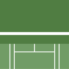 Tennis court ,Flat Modern design, Illustrations for use in online sporting events , Illustration Vector  EPS 10