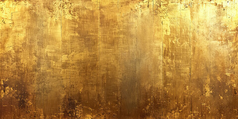 Thick strokes of gold oil paint on a coarse linen canvas, embodying a dramatic and tactile display of artistic depth