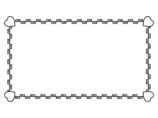 Valentine Background Heart Frame Decoration
