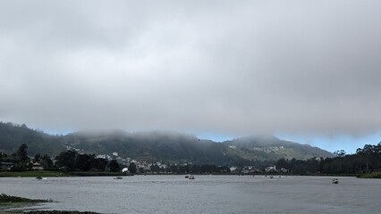 lake, water, landscape, sky, nature, clouds, fog, mist, forest, sea, trees, sunrise, tree, ocean, morning, reflection, cloud, river, beach, dawn, sunset, mountain, winter, travel