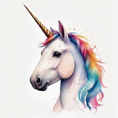 Watercolor unicorn