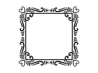 Valentine Day Frame Ornament Background
