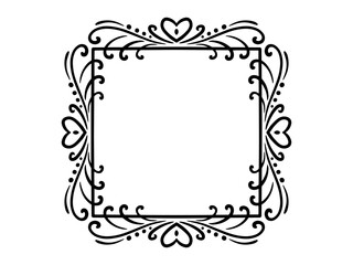 Valentine Day Frame Ornament Background
