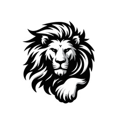 Vector Logo of a Charging Lion. Symbolizing Strength, Leadership, and Nobility. Versatile Design Perfect for Logos, Branding, and Marketing Initiatives. High Quality Illustration on white background.
