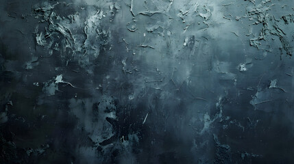 Nature's tears leave a haunting pattern on the solemn, midnight-hued wall