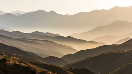 Ethereal Sunrise Embrace, Majesty Mountains