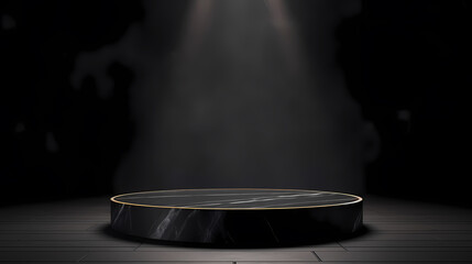 Modern round product advertising podium, booth, stage, product background, promotional event background