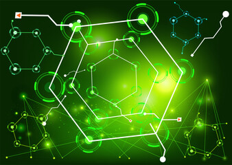 Abstract science and technology graphic design, technology concept
