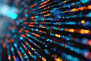 Business Programming code abstract technology background of software developer and Computer script