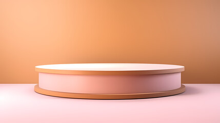 Podium, booth, stage, product background for displaying products, 3D rendering