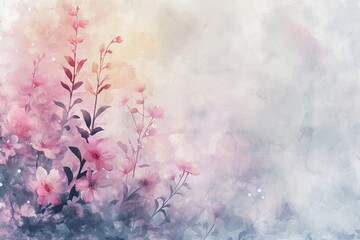 Watercolor floral wallpaper