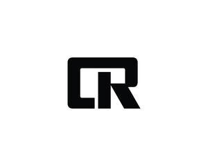 CR logo design vector template