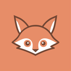 Minimalist and Modern a playful Fox Logo