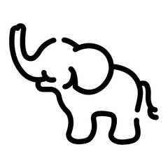 elephant Line Icon